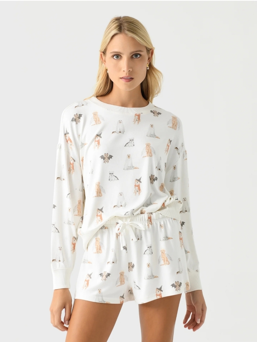 NWOT Z SUPPLY Hey Boo Dog Long Sleeve Pajama SET